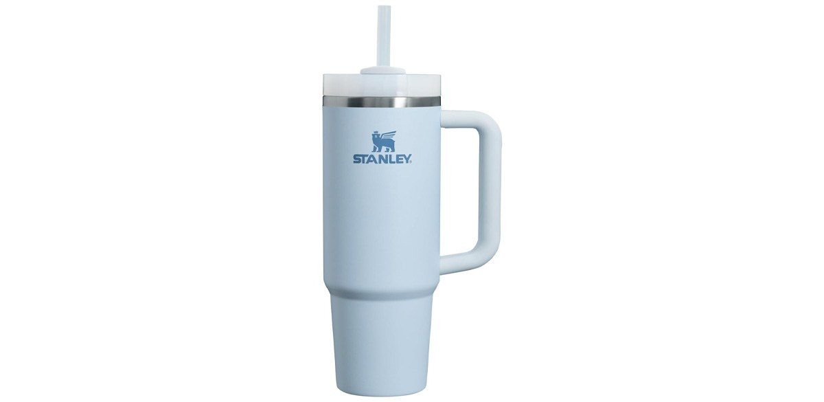 Stanley Quencher H2.0 Tumbler with Handle and Straw 30 oz in Glacier Stanley Quencher H2.0 Tumbler with Handle and Straw 30 oz in Glacier