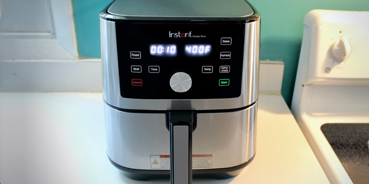 Instant Vortex Plus Air Fryer Oven on countertop  Instant Vortex Plus Air Fryer Oven on countertop