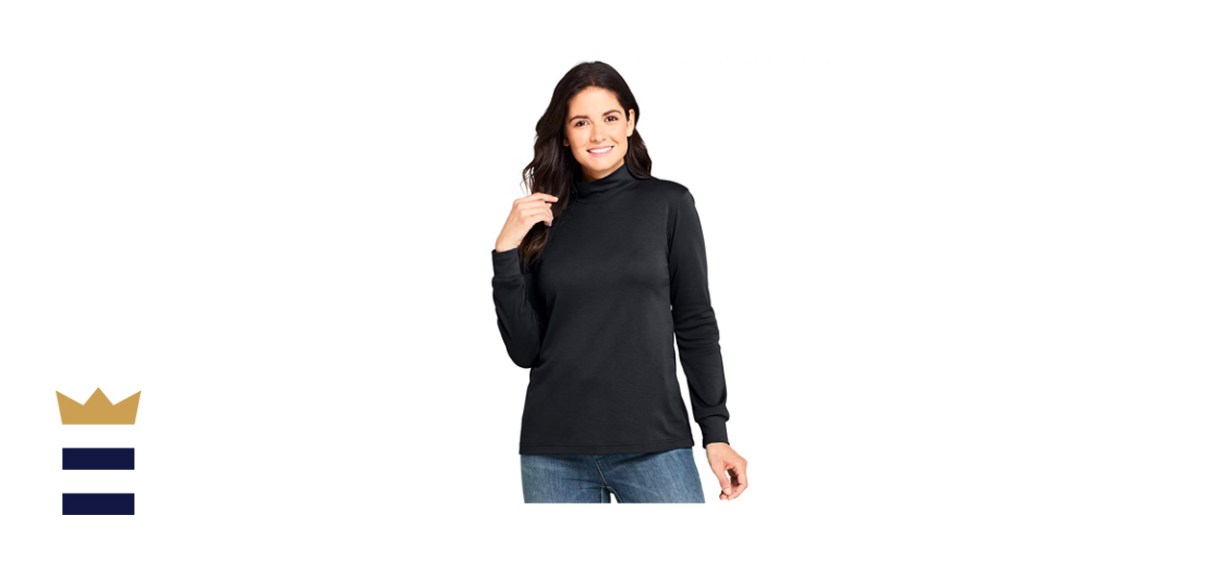 Lands' End Relaxed Mockneck Top