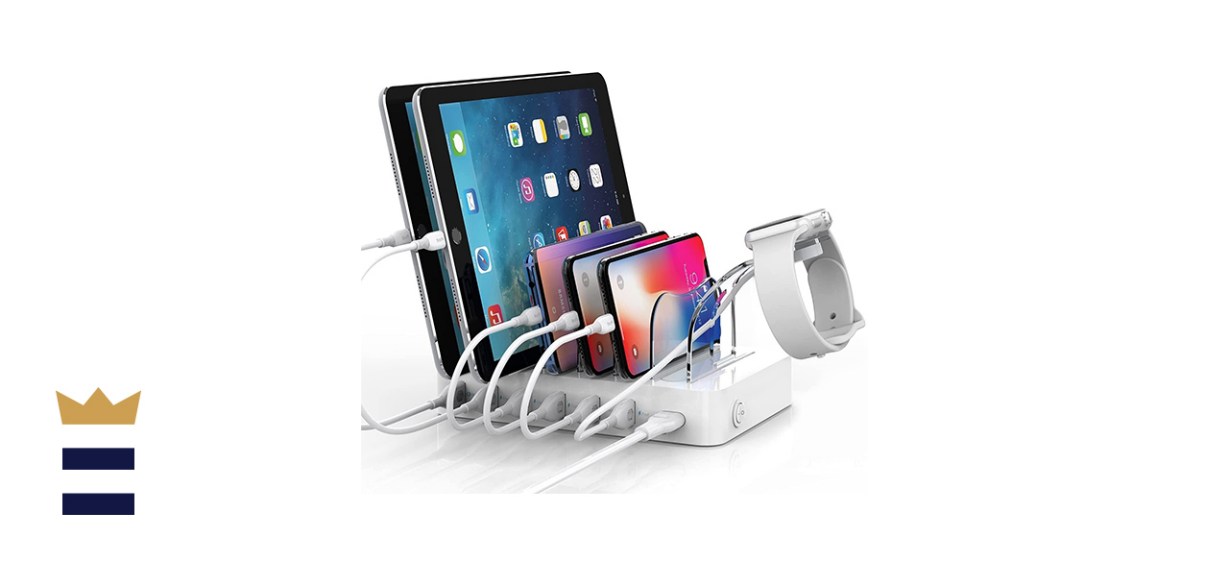 SooPii Quick Charge 3.0 USB Charging Station For Up To 6 Devices with Cables