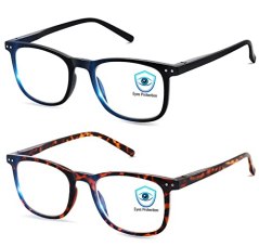 AOSM Blue-Light-Blocking Glasses, 2 Pack