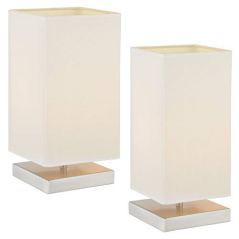 Revel Kira Home Lucerna Touch Bedside Table Lamps