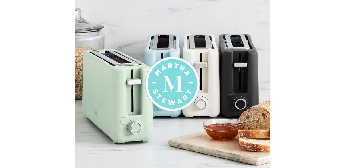 Martha Stewart 2 Slice Long Slot Toaster