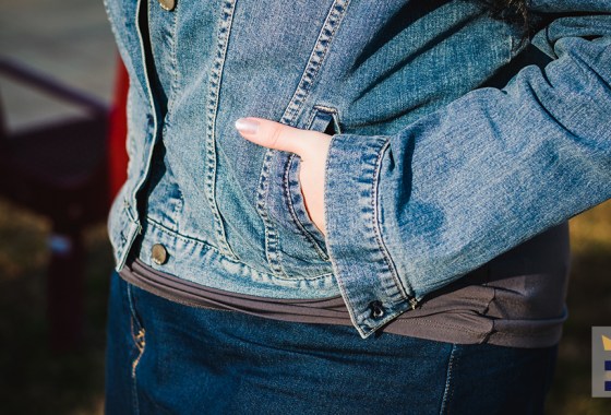 Best puff-sleeve denim jacket