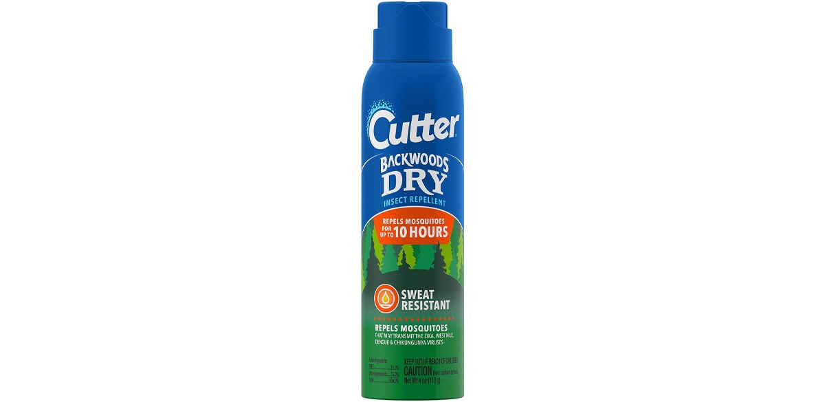 Cutter Backwoods Dry Insect Repellent, Aerosol, 4-Ounce