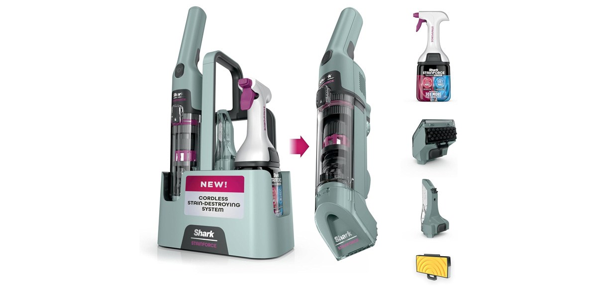 Shark StainForce Cordless Portable Spot, Stain, &amp; Odor Remover System