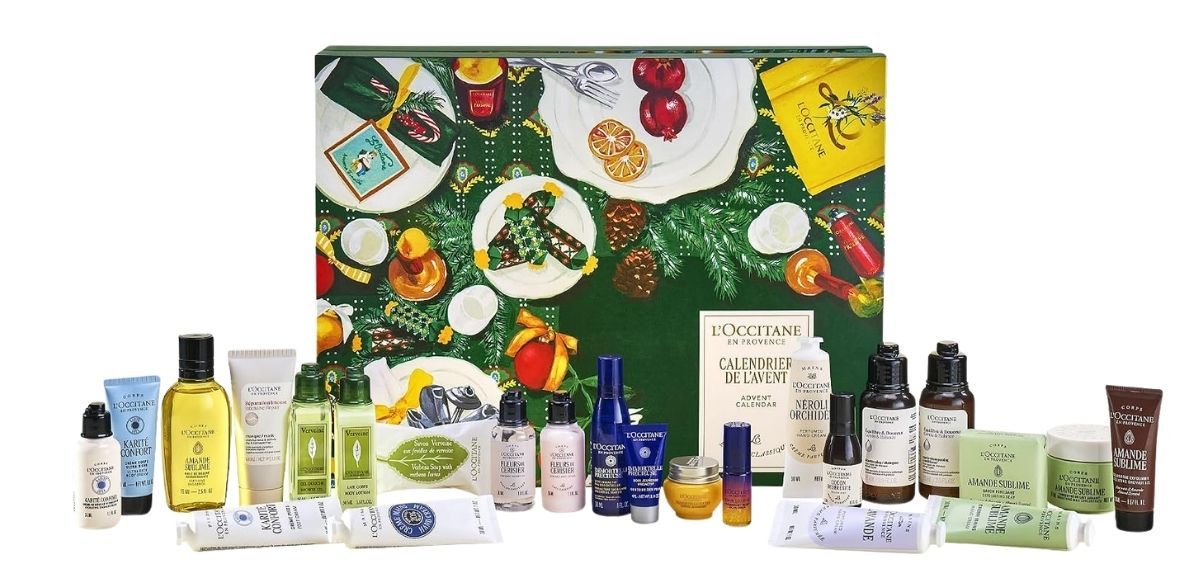 L'Occitane Classic Advent Calendar, 24 Piece Holiday Beauty &amp; Body Gift Set