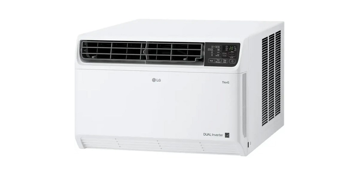 LG - 14,000 BTU Smart Window Air Conditioner 700 Sq. Ft