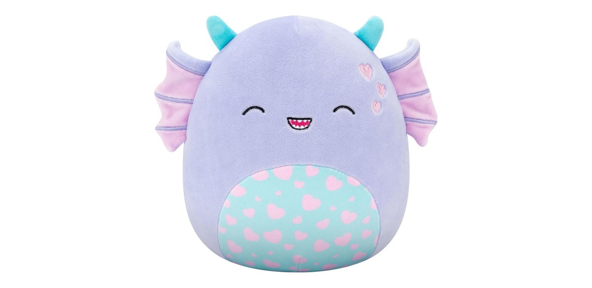 Squishmallows The Purple Swamp Monster with Hearts