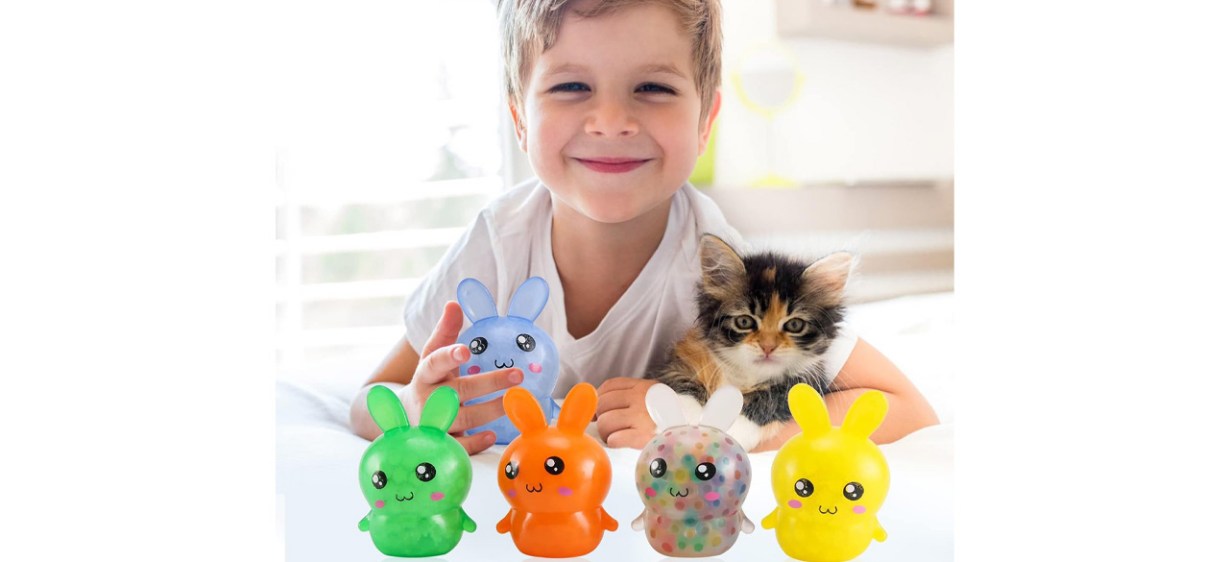 Child withFauKait Squishy Toys Five-Pack