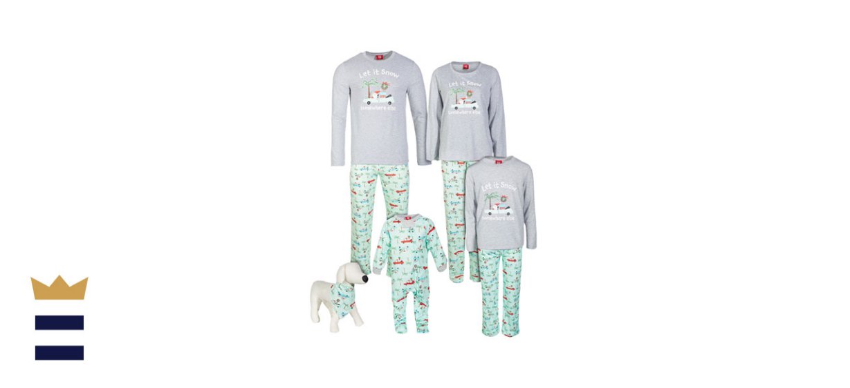 Matching Tropical Santa Family Pajama Collection