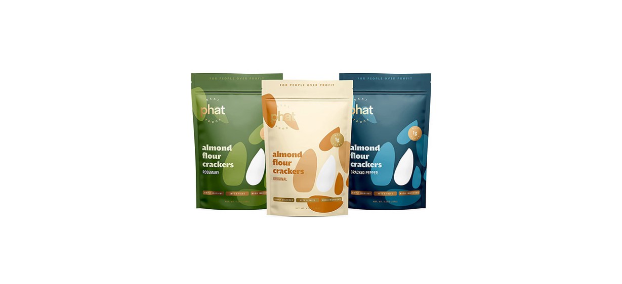 Real Phat Foods Almond Flour Crackers Variety Pack