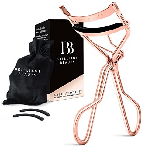Brilliant Beauty Lash Prodigy Eyelash Curler with Satin Bag and Refill Pads