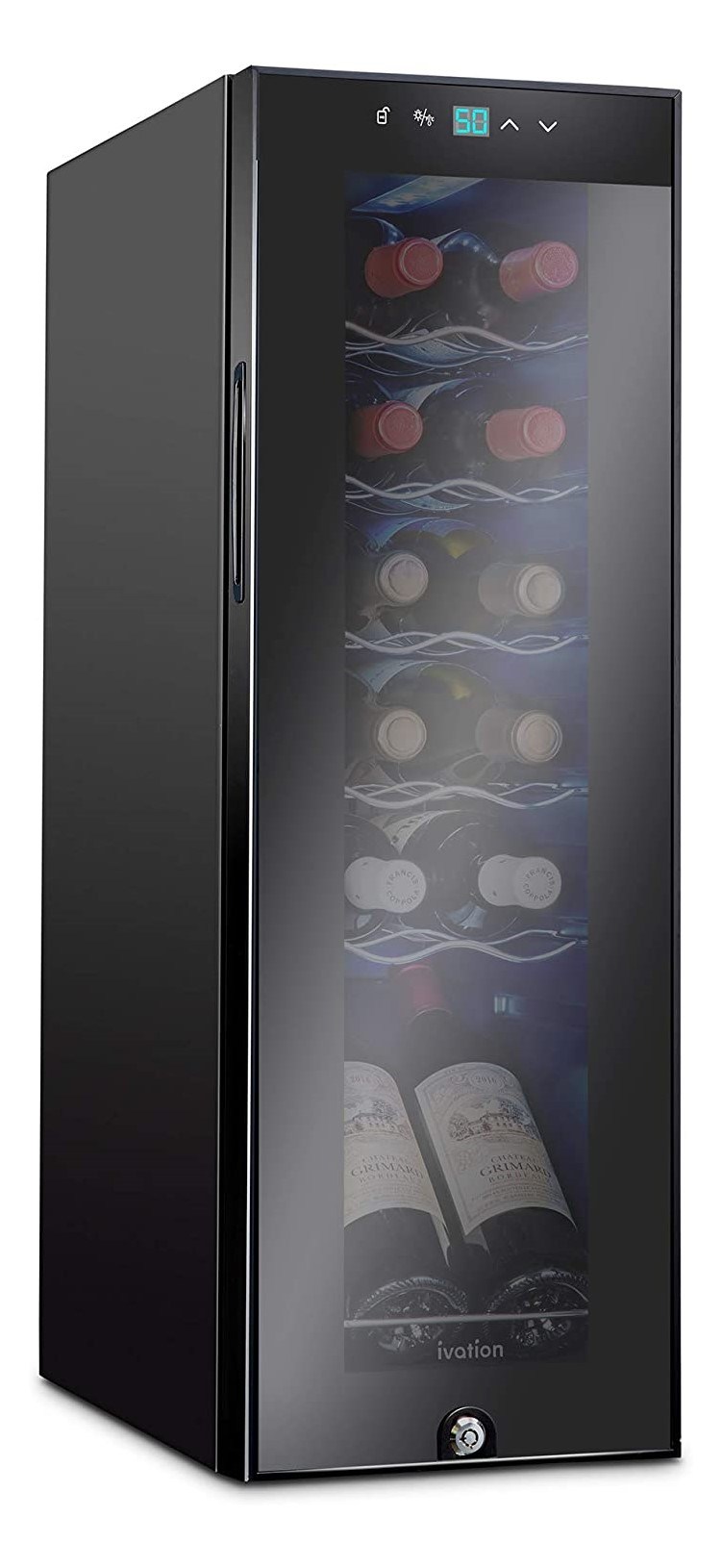 Ivation 12-Bottle Wine Cooler Refrigerator