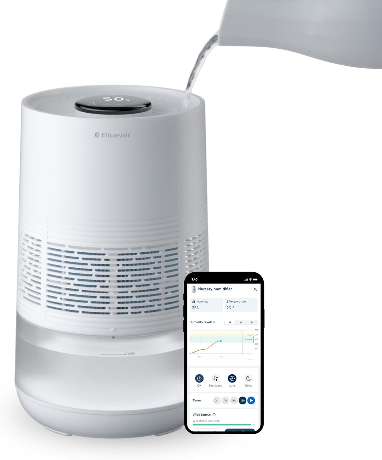 Blueair InvisibleMist Premium Smart Humidifier